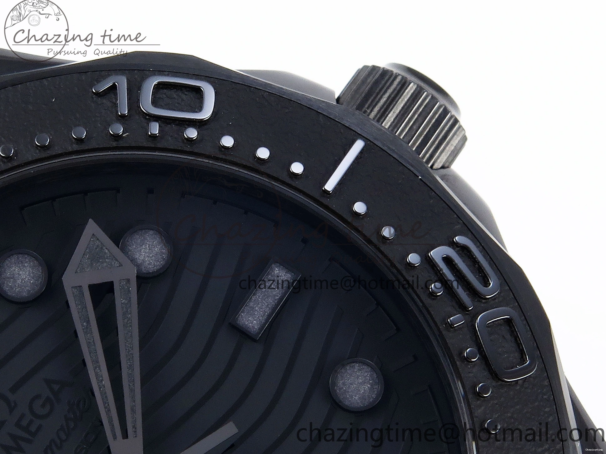 0316 SEAMASTER 300M 43.5MM BLACK CERAMIC VSF 1:1 BEST EDITION BLACK DIAL ON BLACK RUBBER STRAP A FashionForward 7766